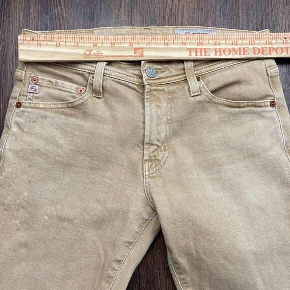 Adriano Goldschmied AG Mens Beige Tellis Modern Slim Denim Straight Pants 28x32 - Picture 7 of 11